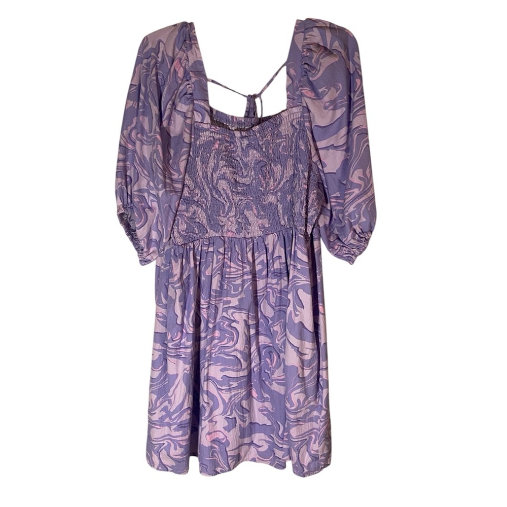 Ava & Viv Long Sleeve Purple Dress